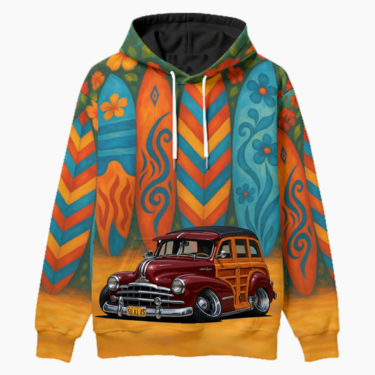 5U4145 (CA) Woodie Hoodie - Surfboard