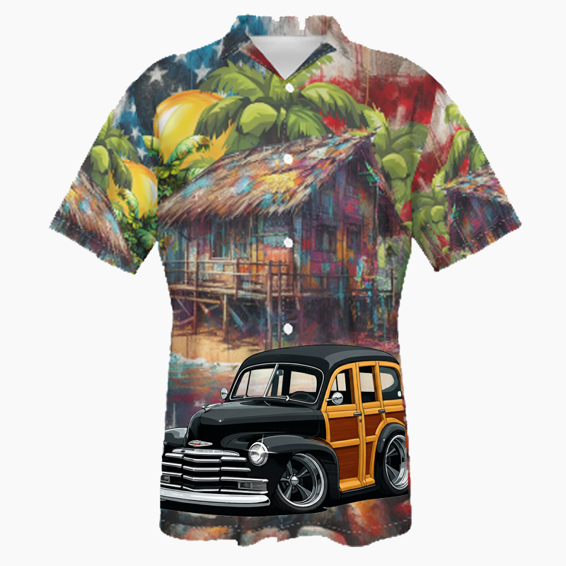 5UKR164 (CA) Hawaiian Shirt - Patriotic