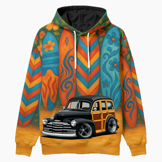 5UKR164 (CA) Woodie Hoodie - Surfboard