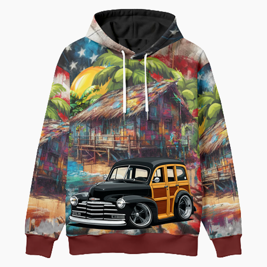 5UKR164 (CA) Woodie Hoodie - Patriotic