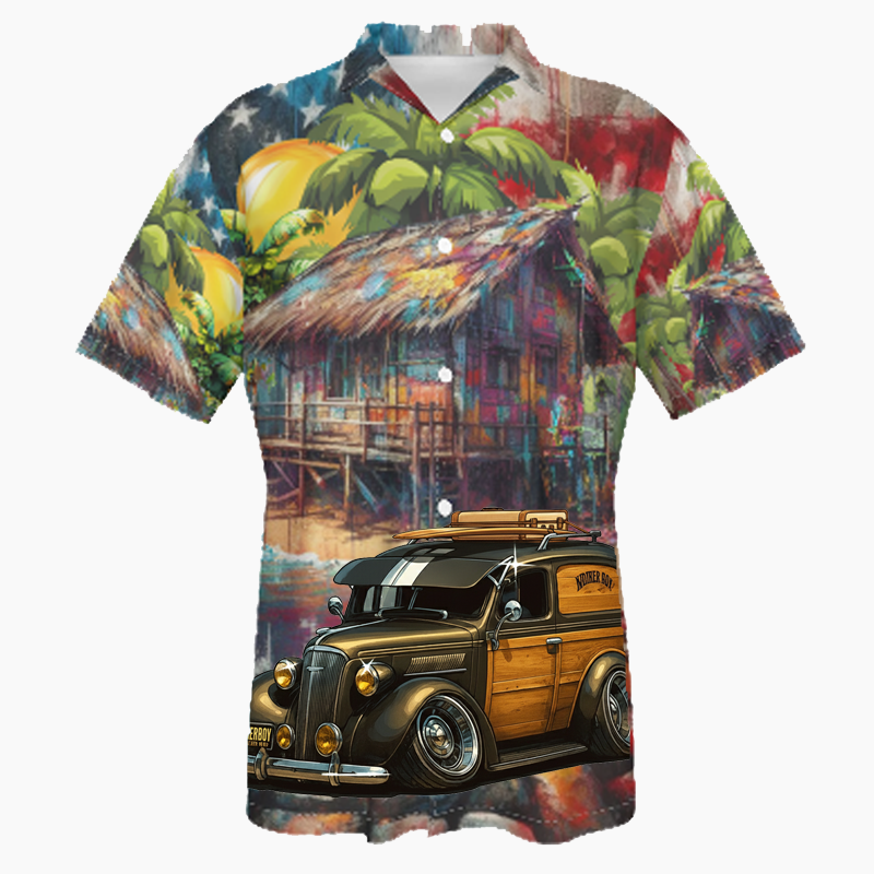 5VBP544 (CA) Hawaiian Shirt - Patriotic