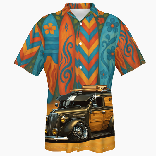 5VBP544 (CA) Hawaiian Shirt - Surfboard