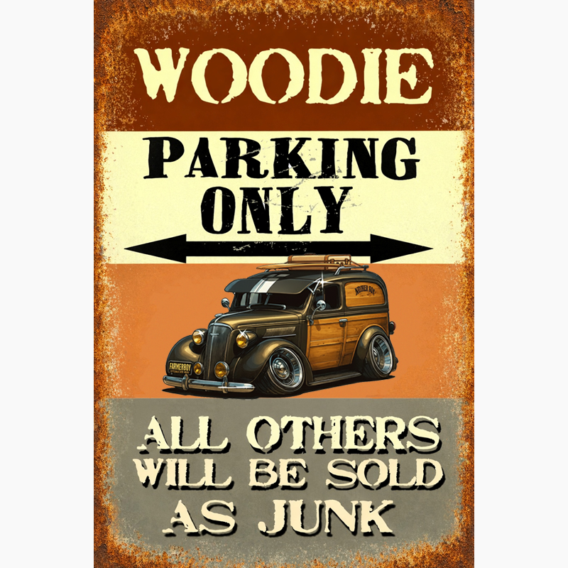 5VBP544 (CA) Sign - Woodie Parking Only II