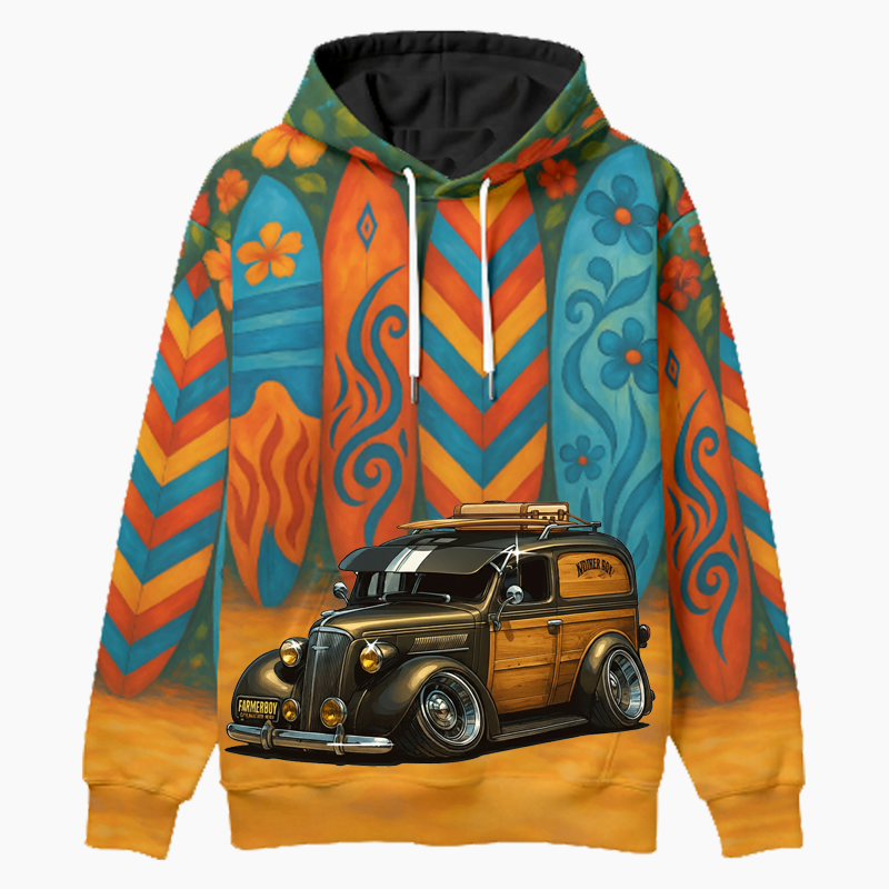 5VBP544 (CA) Woodie Hoodie - Surfboard
