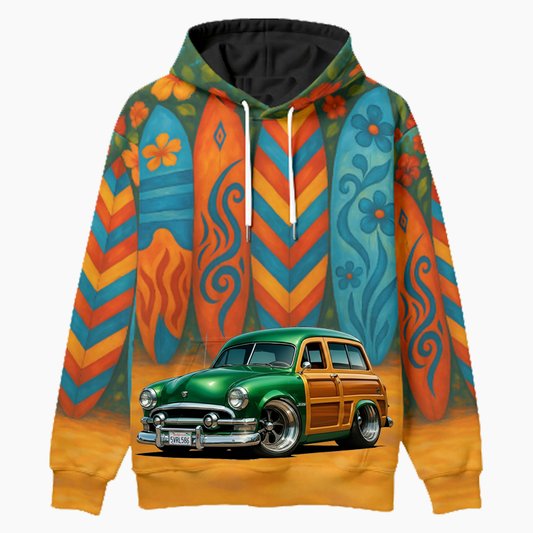 5VRL586 (CA) Woodie Hoodie - Surfboard
