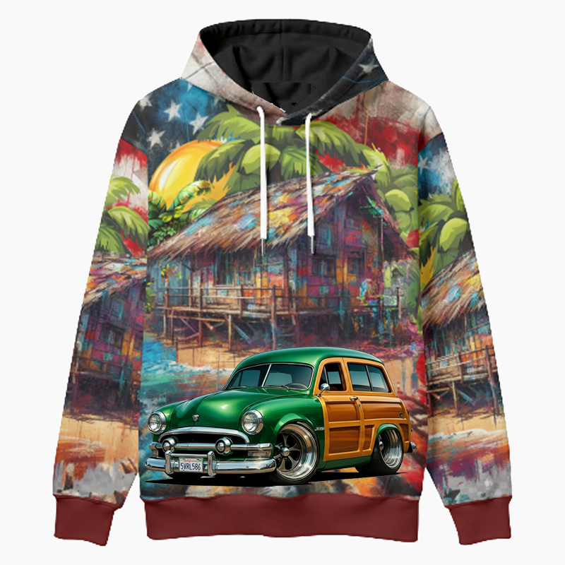5VRL586 (CA) Woodie Hoodie - Patriotic