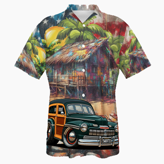 5WOV731 (CA) Hawaiian Shirt - Patriotic