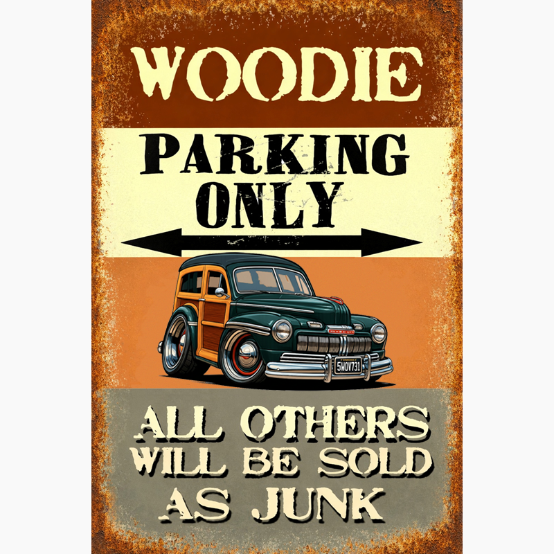 5WOV731 (CA) Sign - Woodie Parking Only II