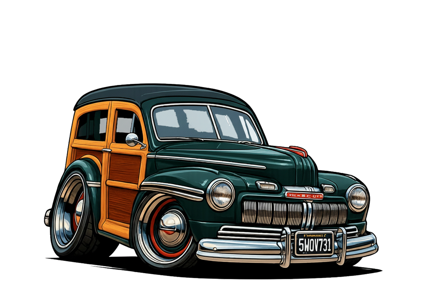 5WOV731 (CA) Sign - Woodie Parking Only