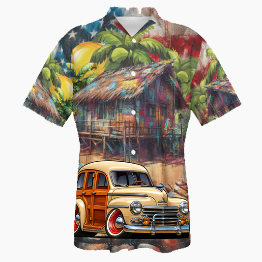 5YBR785 (CA) Hawaiian Shirt - Patriotic