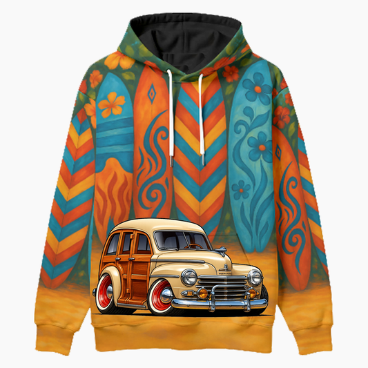 5YBR785 (CA) Woodie Hoodie - Surfboard