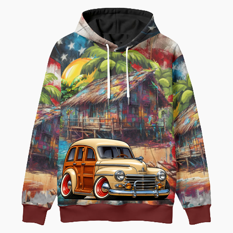 5YBR785 (CA) Woodie Hoodie - Patriotic