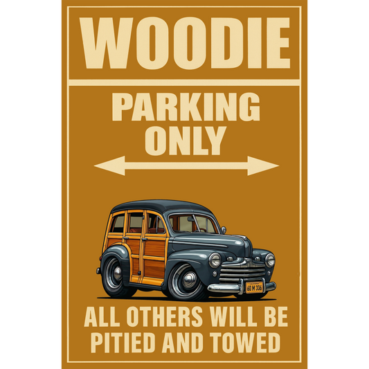 60M336 (CA) Sign - Woodie Parking Only