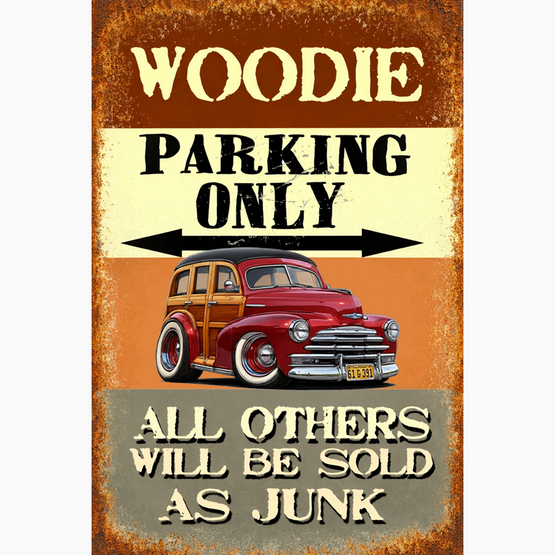 61G391 (CA) Sign - Woodie Parking Only II