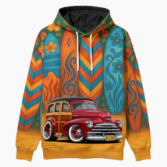 61G391 (CA) Woodie Hoodie - Surfboard