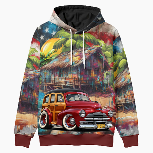 61G391 (CA) Woodie Hoodie - Patriotic