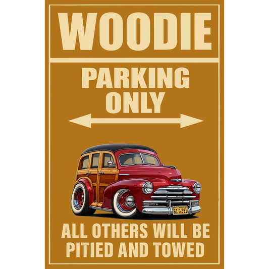 61G391 (CA) Sign - Woodie Parking Only