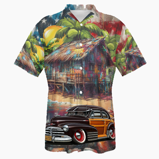 61L519 (CA) Hawaiian Shirt - Patriotic