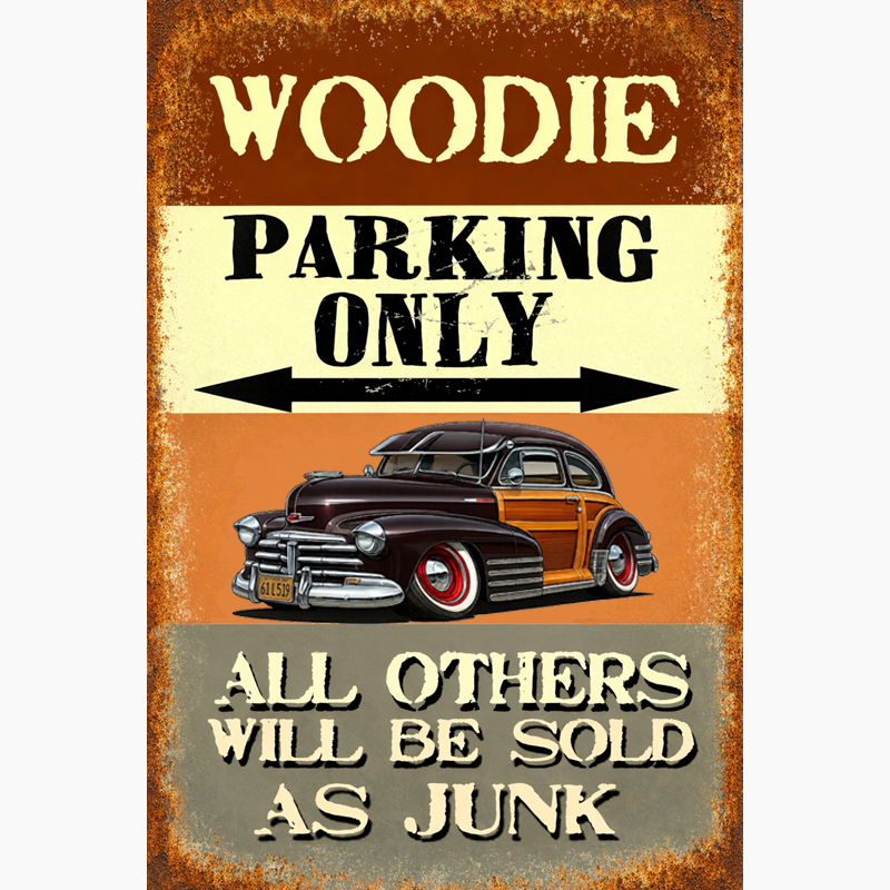61L519 (CA) Sign - Woodie Parking Only II