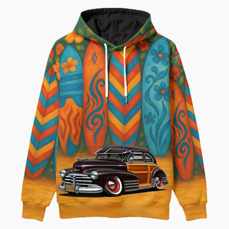 61L519 (CA) Woodie Hoodie - Surfboard