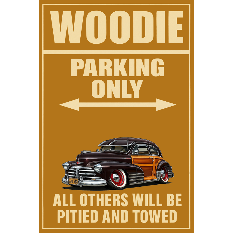 61L519 (CA) Sign - Woodie Parking Only
