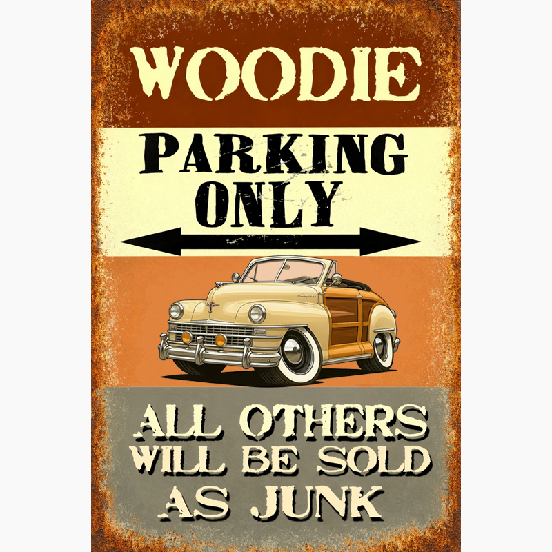 66R173 (CA) Sign - Woodie Parking Only II