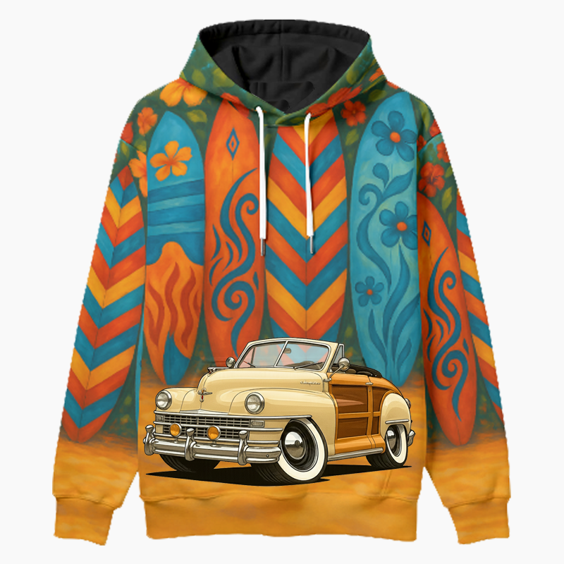 66R173 (CA) Woodie Hoodie - Surfboard