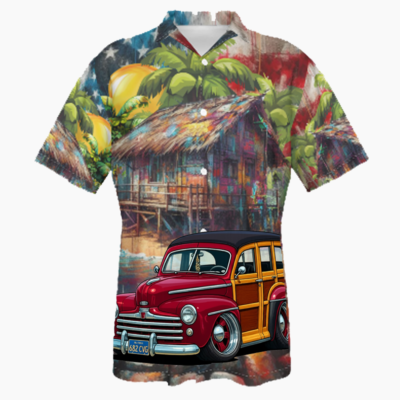 682CVG (CA) Hawaiian Shirt - Patriotic