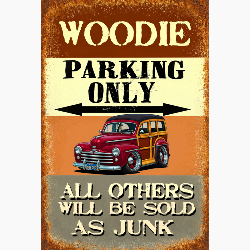 682CVG (CA) Sign - Woodie Parking Only II