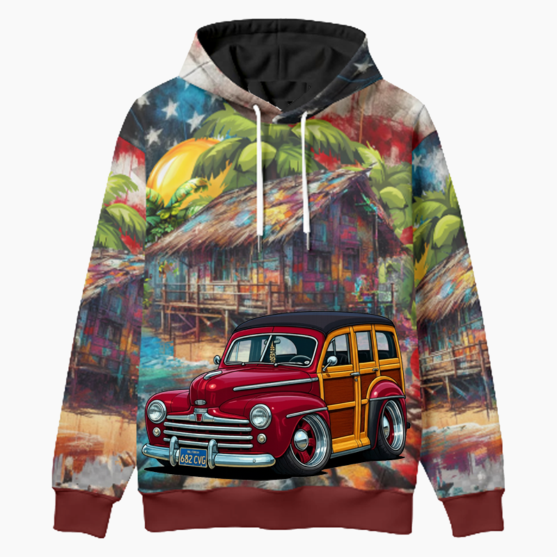 682CVG (CA) Woodie Hoodie - Patriotic