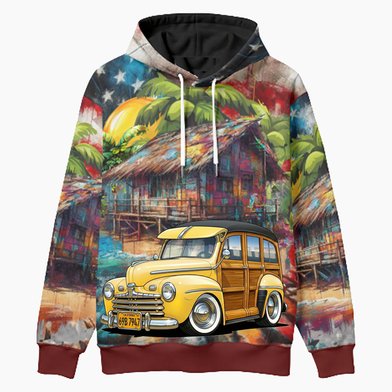 69B7947 (CA) Woodie Hoodie - Patriotic
