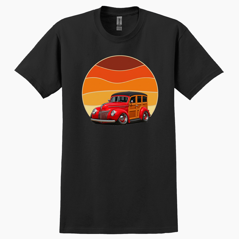 6CCT016 (CA) T-Shirt - Woodie Sunrise