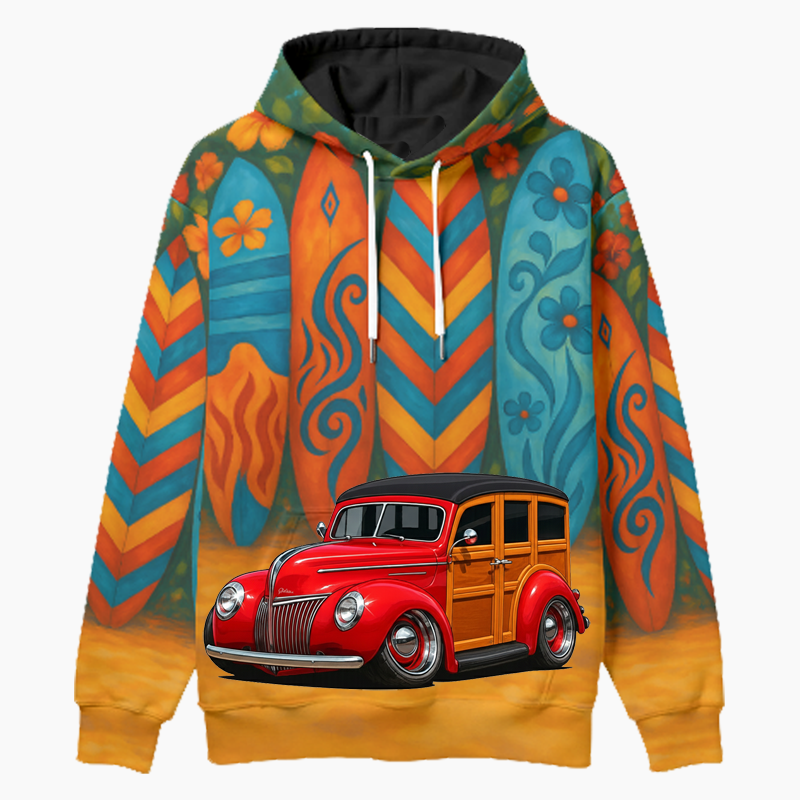 6CCT016 (CA) Woodie Hoodie - Surfboard