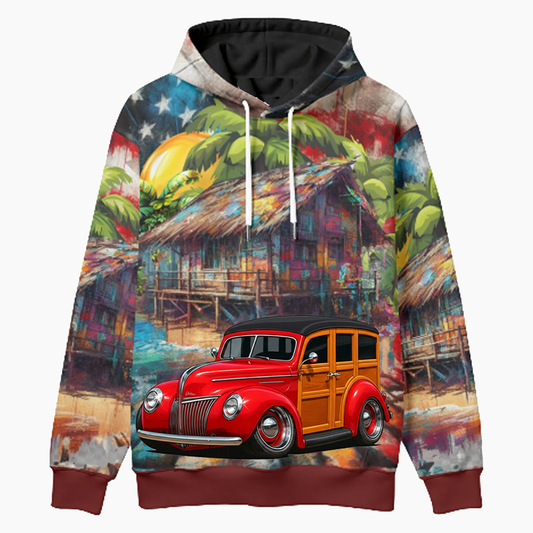 6CCT016 (CA) Woodie Hoodie - Patriotic