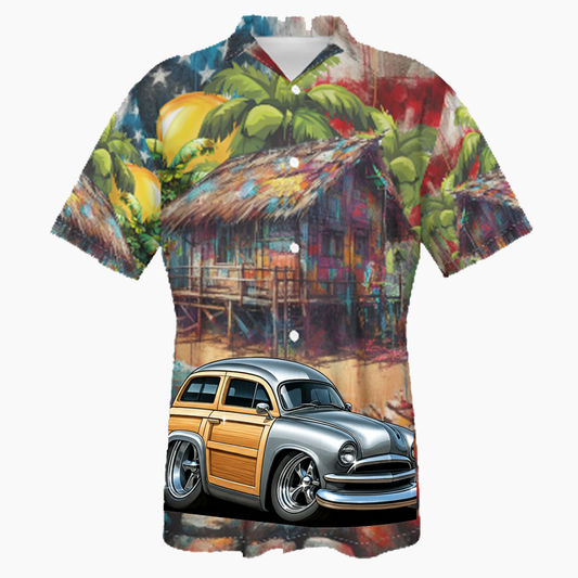 6CMT115 (CA) Hawaiian Shirt - Patriotic
