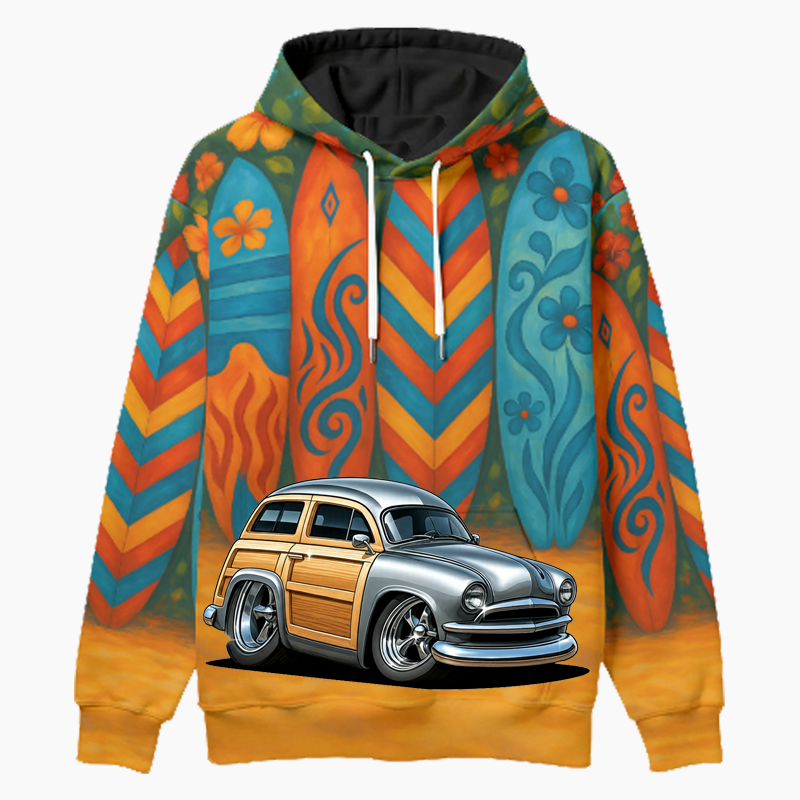 6CMT115 (CA) Woodie Hoodie - Surfboard