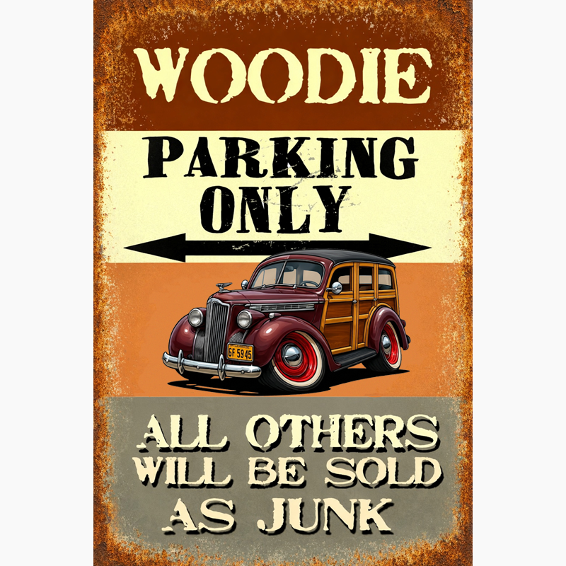 6F5945 (CA) Sign - Woodie Parking Only II