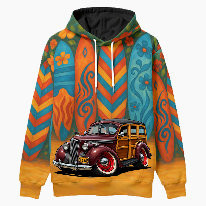 6F5945 (CA) Woodie Hoodie - Surfboard