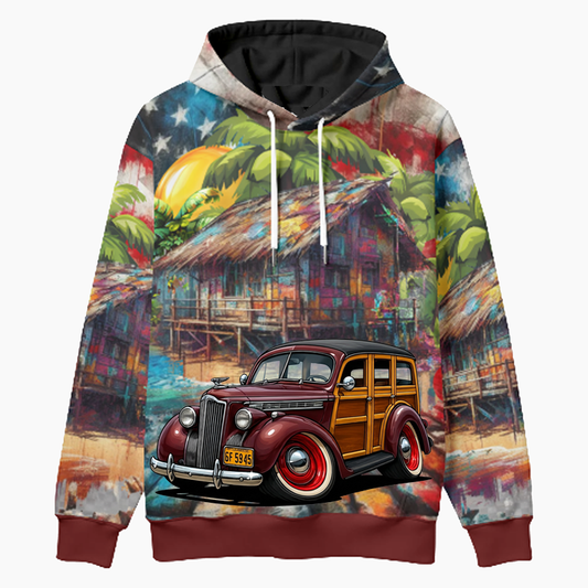 6F5945 (CA) Woodie Hoodie - Patriotic