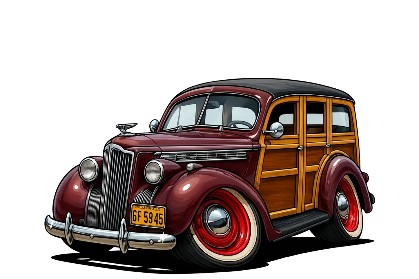 6F5945 (CA) Sign - Woodie Parking Only