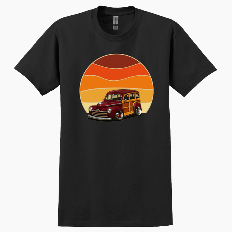 6H6351 (CA) T-Shirt - Woodie Sunrise
