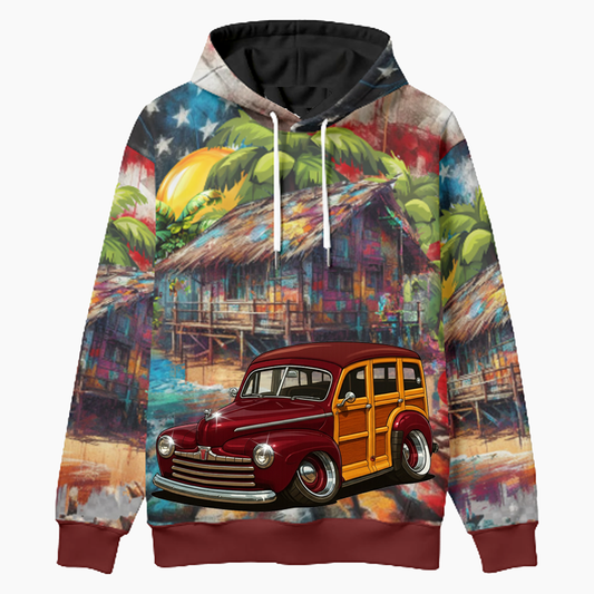 6H6351 (CA) Woodie Hoodie - Patriotic