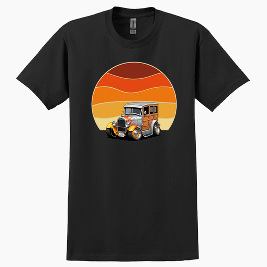 6HLP395 (CA) T-Shirt - Woodie Sunrise