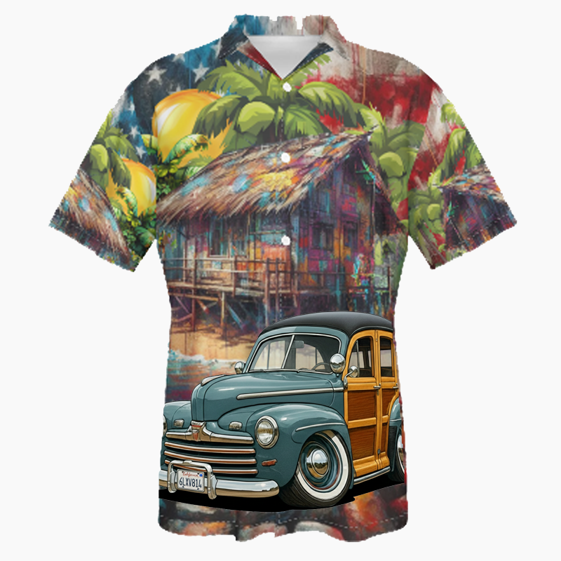 6LXV814 (CA) Hawaiian Shirt - Patriotic