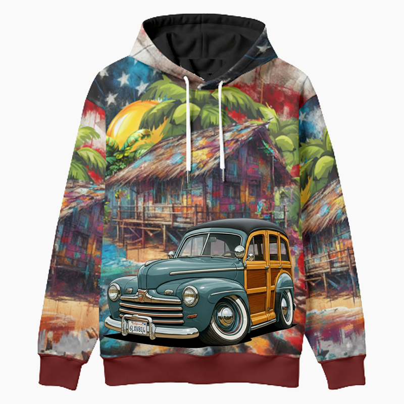 6LXV814 (CA) Woodie Hoodie - Patriotic