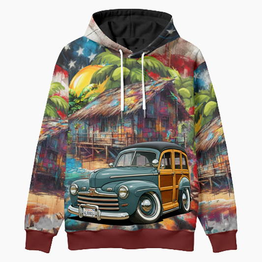 6LXV814 (CA) Woodie Hoodie - Patriotic