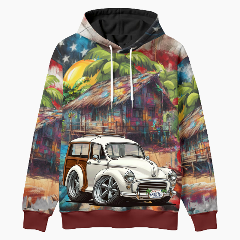 6MXK764 (CA) Woodie Hoodie - Patriotic