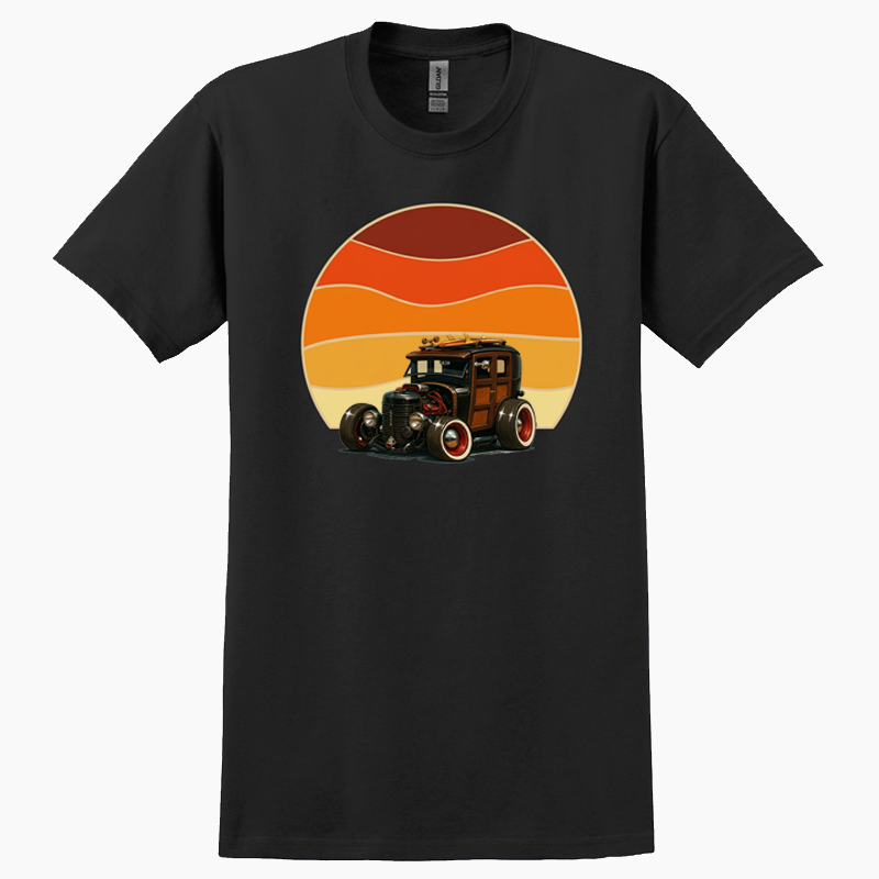 6NNY186 (CA) T-Shirt - Woodie Sunrise