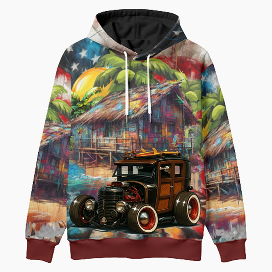 6NNY186 (CA) Woodie Hoodie - Patriotic