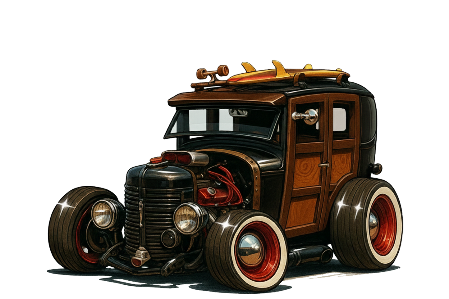 6NNY186 (CA) T-Shirt - Tropical Woodie